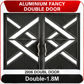 Fancy double aluminium door design 2006