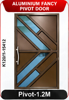 Fancy 1.2 metre pivot aluminium door K120M1-15412
